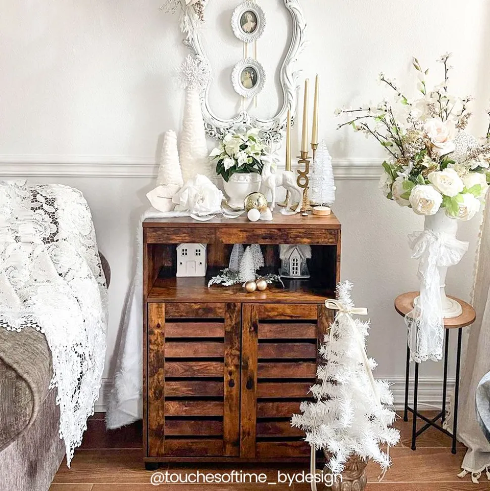 New SONGMICS Meuble salle de bain haut Blanc