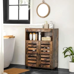 New SONGMICS Meuble salle de bain haut Blanc