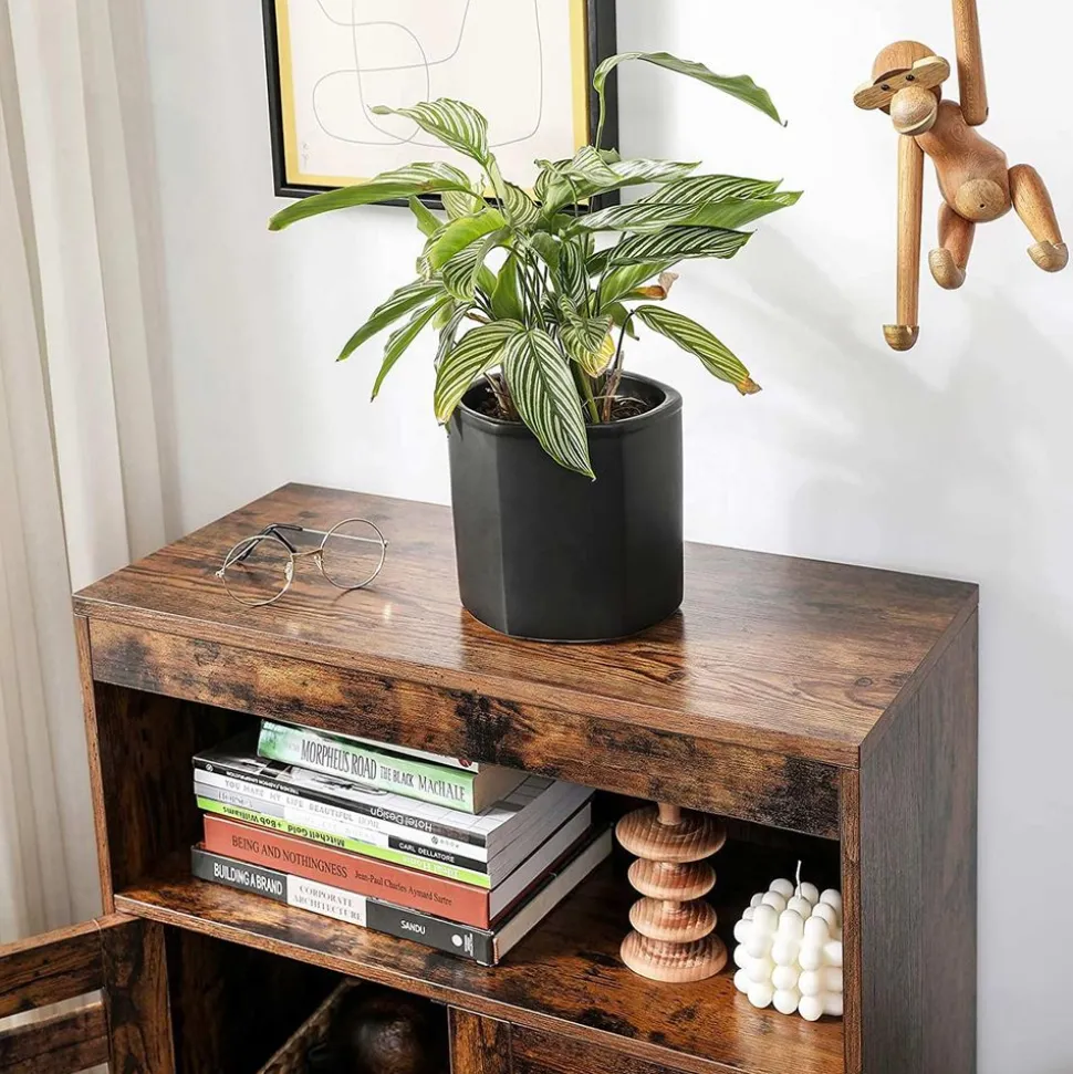 New SONGMICS Meuble salle de bain haut Blanc