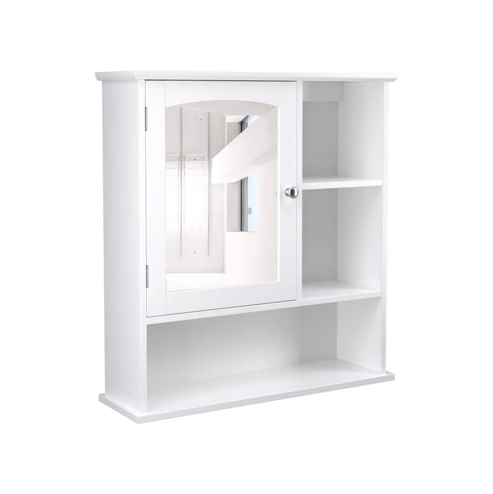Clearance SONGMICS Meuble salle de bain tiroir Blanc