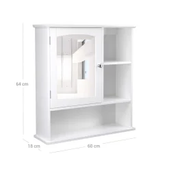 Clearance SONGMICS Meuble salle de bain tiroir Blanc