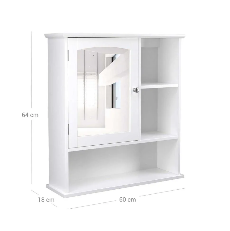 Clearance SONGMICS Meuble salle de bain tiroir Blanc