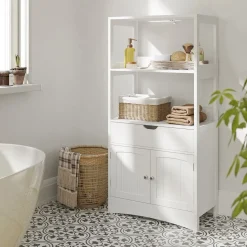 New SONGMICS Meuble sous lavabo blanc