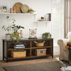 Best SONGMICS Meuble TV 4 cases industriel Noir