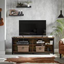 Best SONGMICS Meuble TV 4 cases industriel Noir