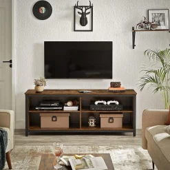 Best SONGMICS Meuble TV 4 cases industriel Noir