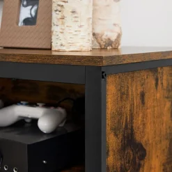 Best SONGMICS Meuble TV 4 cases industriel Noir