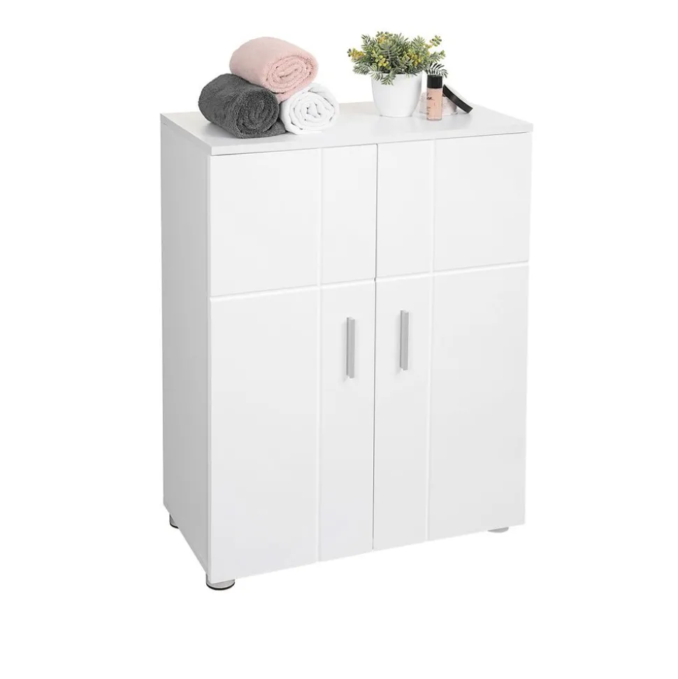 Store SONGMICS Meuble TV 120 cm pour télévisions jusqu'à 55 pouces blanc