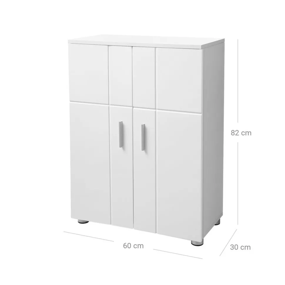 Store SONGMICS Meuble TV 120 cm pour télévisions jusqu'à 55 pouces blanc