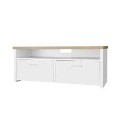 Best SONGMICS Meuble TV 3 compartiments Blanc