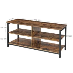 Discount SONGMICS Meuble TV 3 niveaux