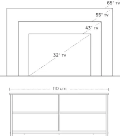 Discount SONGMICS Meuble TV 3 niveaux