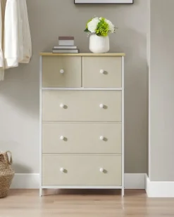 Outlet SONGMICS Meuble TV 2 portes rustique Marron Rustique