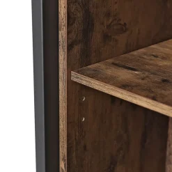 Store SONGMICS Meuble TV avec étagères Brun Vintage Noir