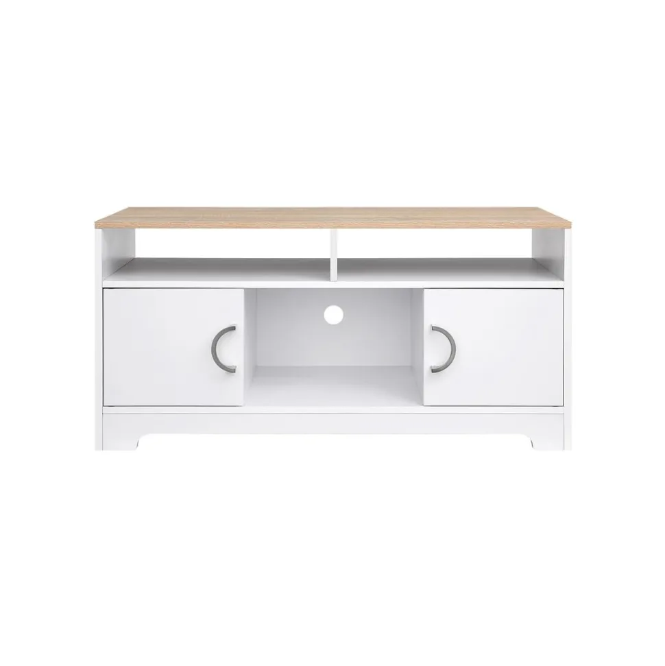 Cheap SONGMICS Meuble TV couleur boisée Blanc