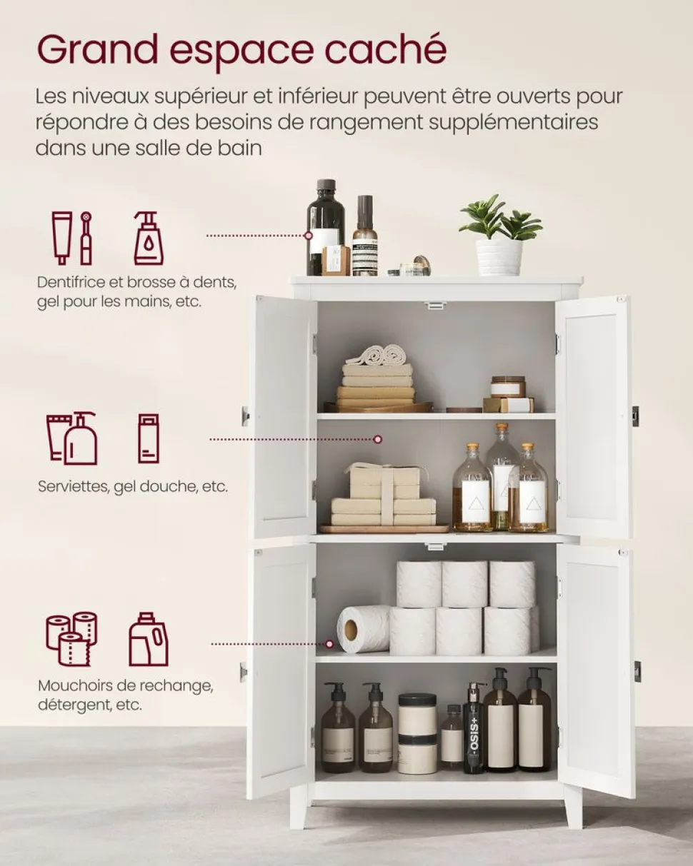 Fashion SONGMICS Meuble TV façon grange