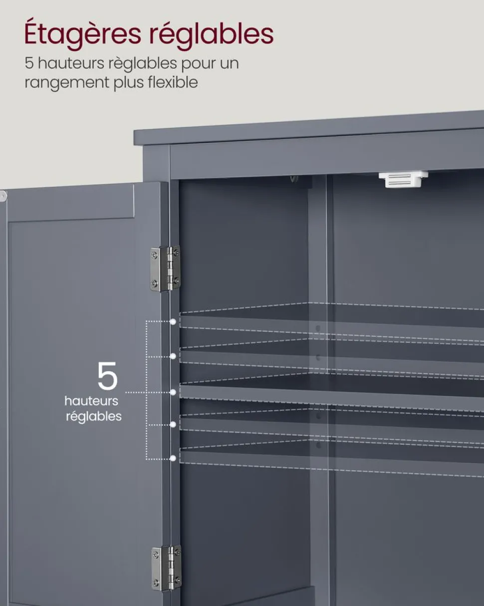 Fashion SONGMICS Meuble TV façon grange