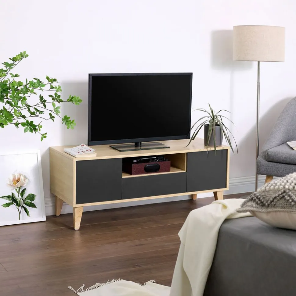 Best SONGMICS Meuble TV foncé Gris