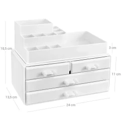 Clearance SONGMICS Meuble TV industriel Marron rustique et noir