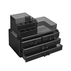 Clearance SONGMICS Meuble TV industriel Marron rustique et noir