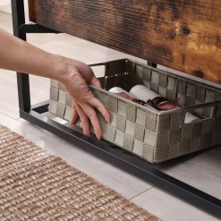 Hot SONGMICS Meuble TV jusqu’à 55 pouces Noir