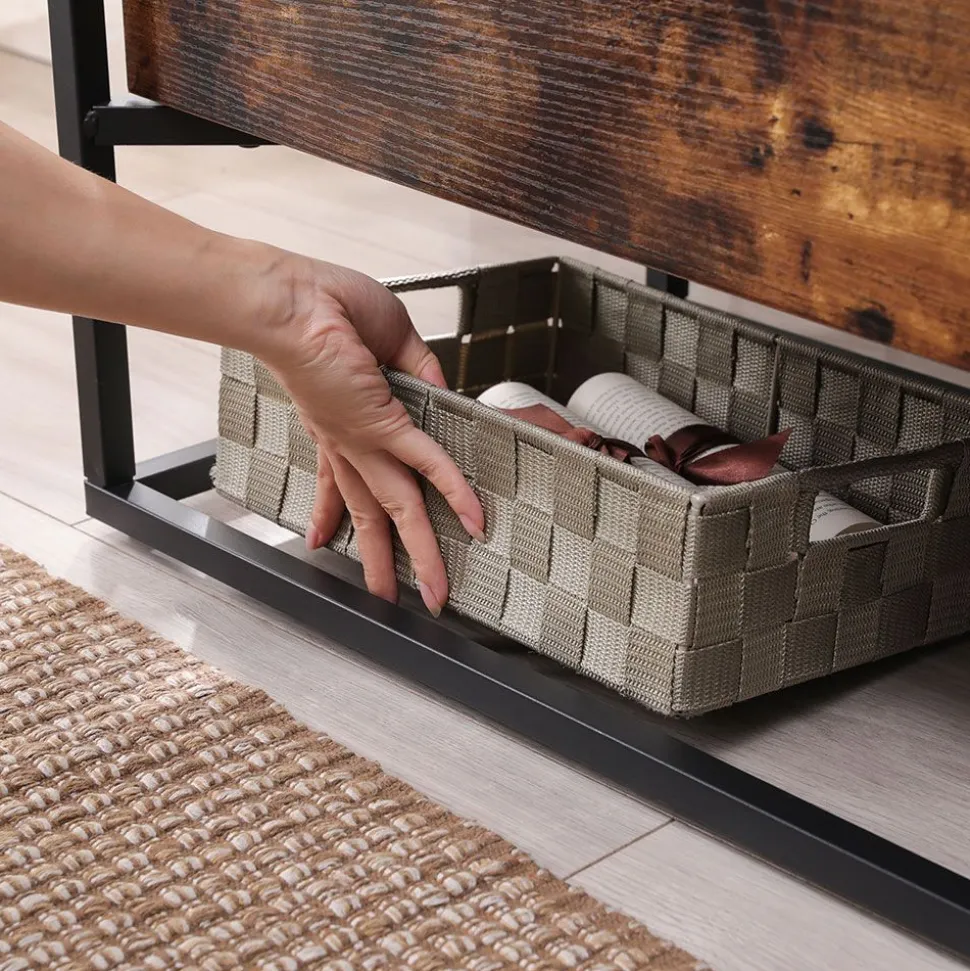 Hot SONGMICS Meuble TV jusqu’à 55 pouces Noir