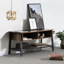 Outlet SONGMICS Meuble TV maille industriel