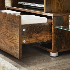 Sale SONGMICS Meuble TV Marron Rustique