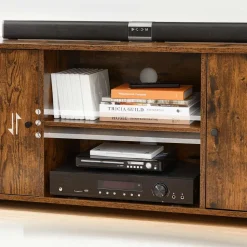 Fashion SONGMICS Meuble TV Marron Rustique