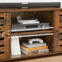 Fashion SONGMICS Meuble TV Marron Rustique