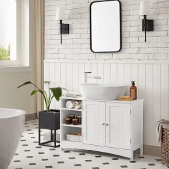 Clearance SONGMICS Meuble TV métal industriel