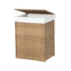 Hot SONGMICS Meuble TV ouvert industriel Marron Rustique