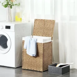 Hot SONGMICS Meuble TV ouvert industriel Marron Rustique