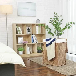 Hot SONGMICS Meuble TV ouvert industriel Marron Rustique