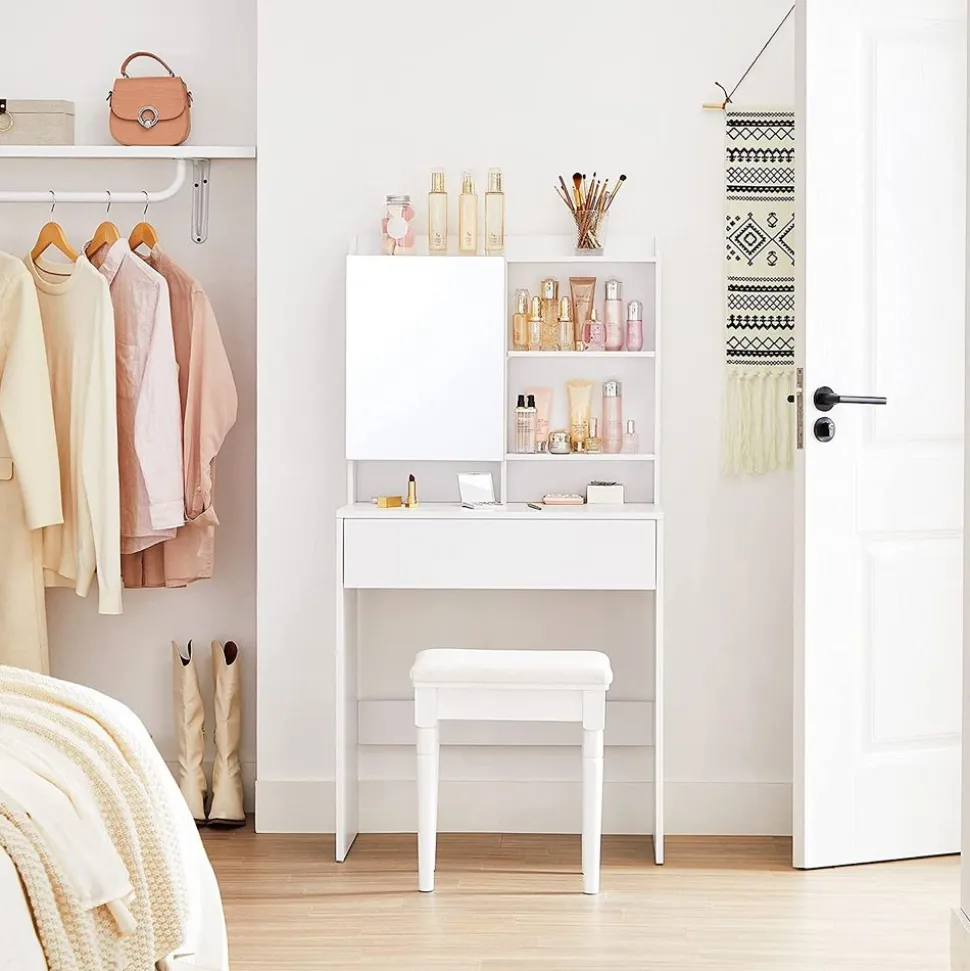 Cheap SONGMICS Meuble TV ouvert industriel Marron Rustique