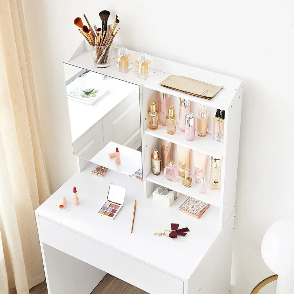 Cheap SONGMICS Meuble TV ouvert industriel Marron Rustique