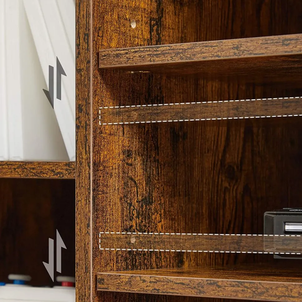 Best SONGMICS Meuble TV rustique Marron Rustique