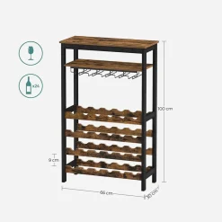Sale SONGMICS Meubles à vin 24 bouteilles Noir