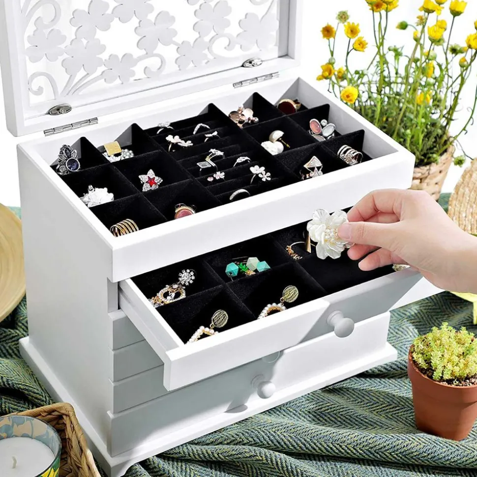 Flash Sale SONGMICS Mini boîte à bijoux doré Rose