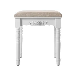 Clearance SONGMICS Miroir Mural avec LED et Serrure Surface Blanche + Doublure Grise Beige