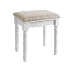 Clearance SONGMICS Miroir Mural avec LED et Serrure Surface Blanche + Doublure Grise Beige