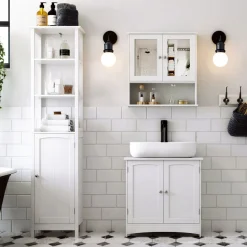 Online SONGMICS Miroir mural Blanc