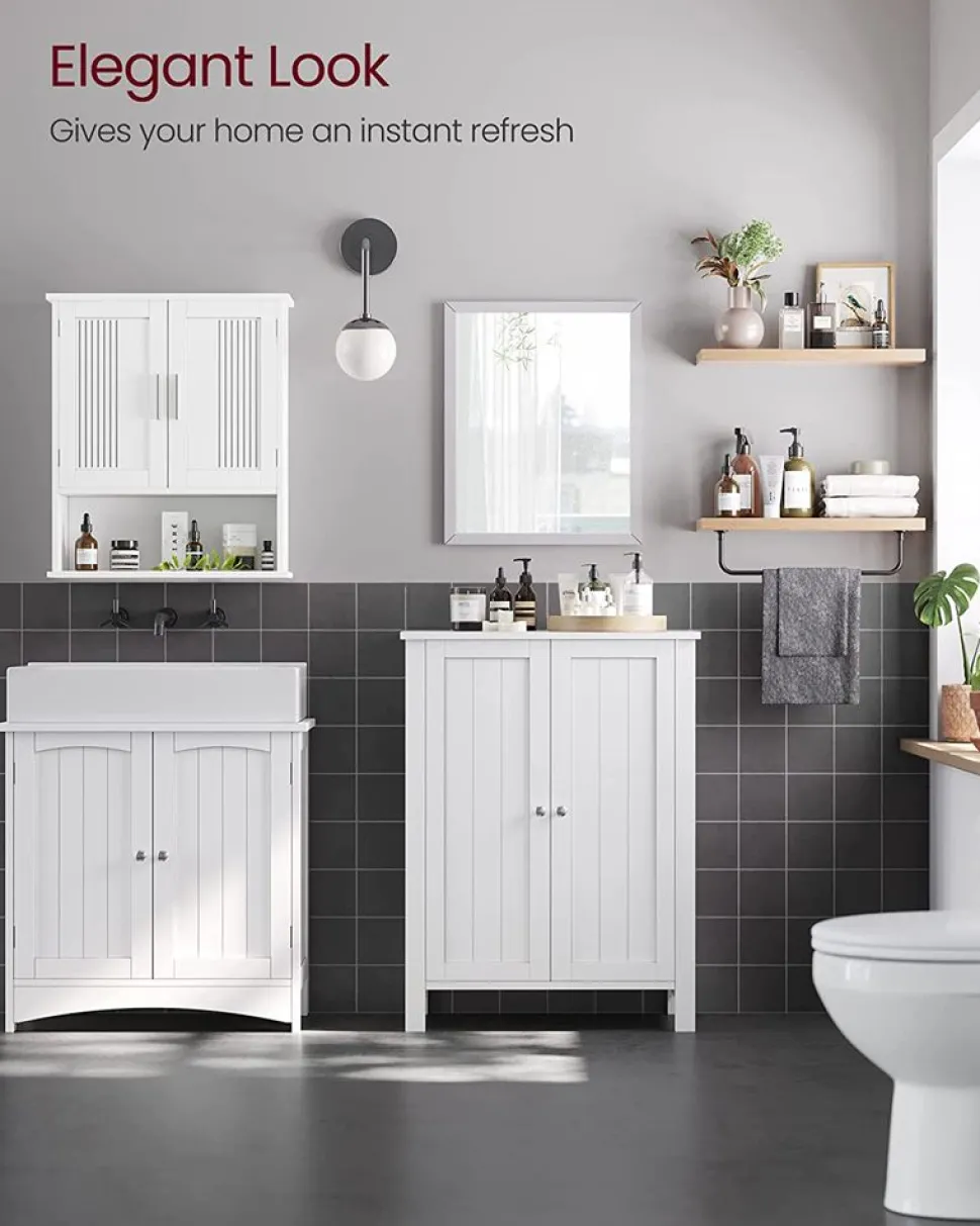 Best SONGMICS Miroir mural montage facile Blanc Nuage