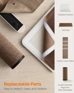 Online SONGMICS Oasis Enemble de 5 meubles pour chat muraux Marron Avoine + Marron Café