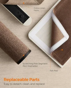 Online SONGMICS Oasis Enemble de 5 meubles pour chat muraux Marron Avoine + Marron Café