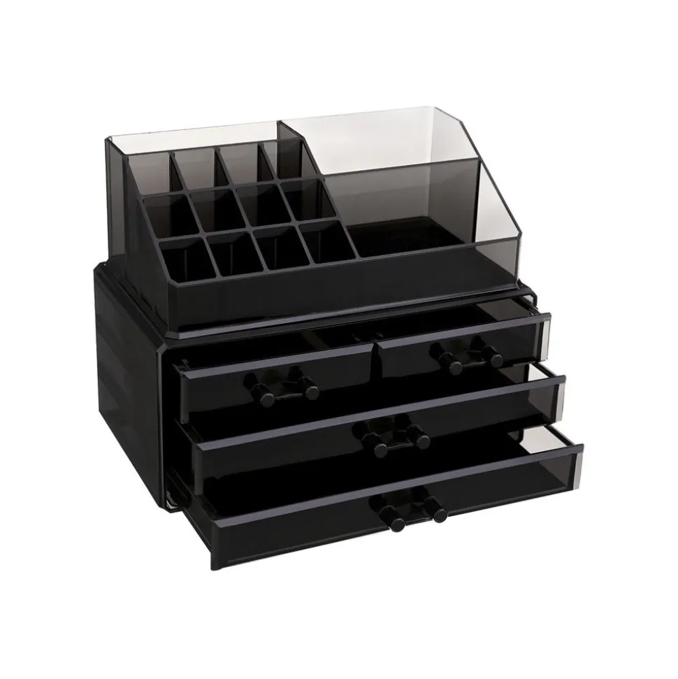 Hot SONGMICS Organisateur cosmétiques noir Blanc