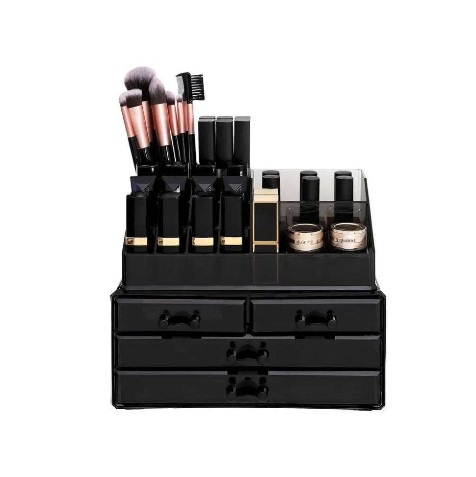 Hot SONGMICS Organisateur cosmétiques noir Blanc