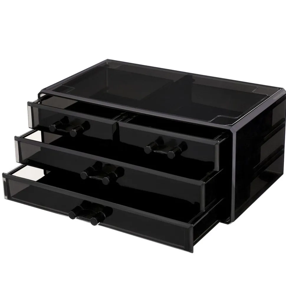 Hot SONGMICS Organisateur cosmétiques noir Blanc