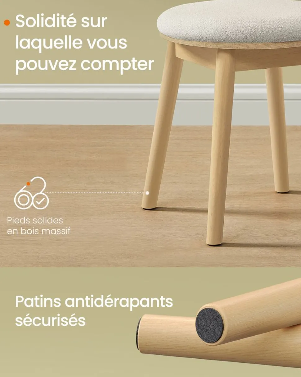 New SONGMICS Organisateur de maquillage à 4 niveaux 20 x 32 x 391 cm blanc nuage