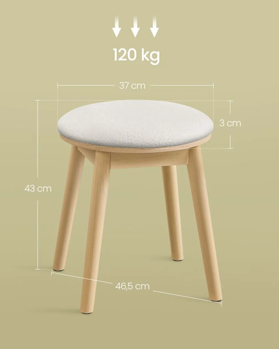 New SONGMICS Organisateur de maquillage à 4 niveaux 20 x 32 x 391 cm blanc nuage